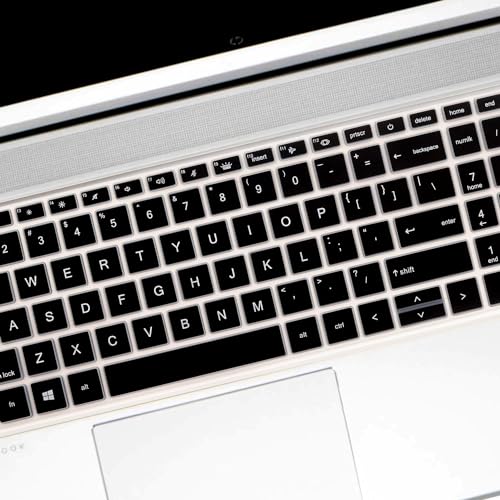 Keyboard Cover for 15.6" HP ProBook 450 G8 G9 G10 / ProBook 455 G8 G9 G10 /ProBook 650 G8/HP Zbook Power G8 G9 15.6" Keyboard Protective Cover Skin (NOT fit ProBook 450 455 650 G6 G7)-Black - color: Black