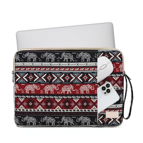 Laptop Sleeve 13.3 inch14 Inch, 15.6inchWater Resistant Traveling Computer Cover with Handle, Shockproof Protective Carrying Laptop Case (Y8-Red Elephant, 12.5 inch-13.5 inch) - color: Y8-Red elephant, size: 12.5 inch-13.5 inch