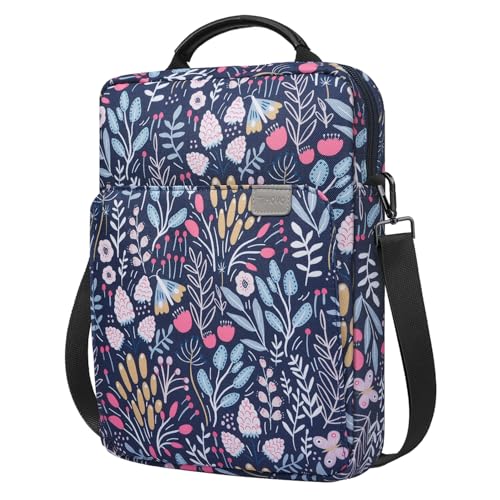 TiMOVO 9-11" Tablet Sleeve Bag Carrying Case with Strap, Colorful Flower | Fits iPad A16 11", Pad Air 11/5th & 4th 10.9", 10th Gen/10.2", Galaxy Tab A11 Plus, Multi-Pocket, Handle, Padded Protection - color: Ad-Colorful Flower, size: 9-11