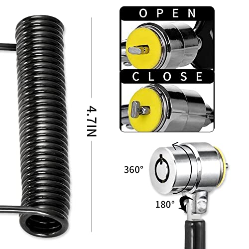 Laptop Cable Lock Hardware Security Cable Lock Anti Theft Combination Lock for iPad Tablet Laptop MacBook and All Other Notebooks and Tablets - color: Computer lock B