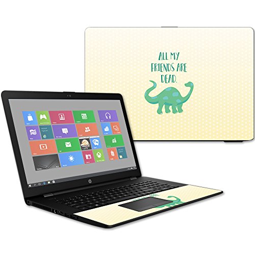 MightySkins Skin Compatible with HP 17t Laptop 17.3" (2017) - All My Friends are Dead | Protective, Durable, and Unique Vinyl Decal wrap Cover | Easy to Apply, Remove | Made in The USA - color: All My Friends Are Dead