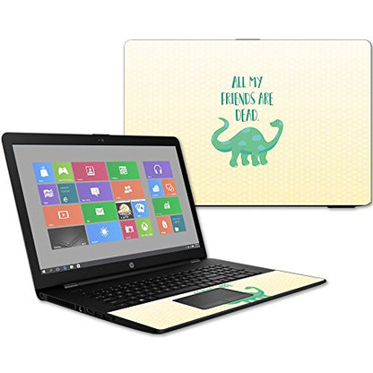 MightySkins Skin Compatible with HP 17t Laptop 17.3" (2017) - All My Friends are Dead | Protective, Durable, and Unique Vinyl Decal wrap Cover | Easy to Apply, Remove | Made in The USA - color: All My Friends Are Dead