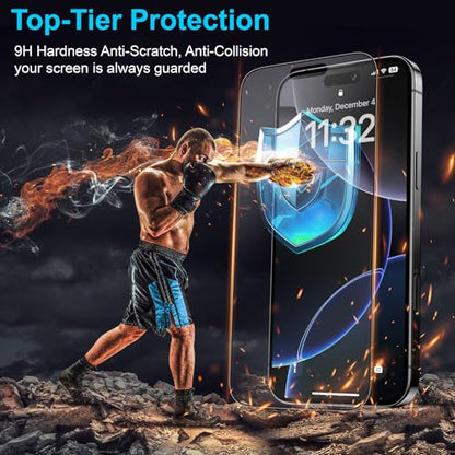 Mothca 2 Pack Matte Glass Screen Protector for iPhone 16 Plus/iPhone 15 Plus 6.7” [Auto Fit Box Dust-Free] Full Coverage Anti-Glare & Anti-Fingerprint Tempered Glass, Bubble Free, Smooth as Silk - size: iPhone 16 Plus/15 Plus-6.7 Inch