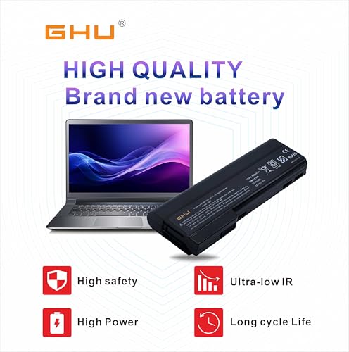 GHU New Battery 87 WH CC09 628666-001 Compatible with HP Probook 6360B 6460b 6470b 6465b 6565b 8460p 8470P 8475b 6560b 8560p 8570P PN 628668-001 628670-001 628668-001 628369-421 9 Cell 11.1V - style: CC09/87Wh