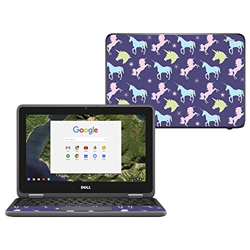 MightySkins Skin Compatible with Dell Chromebook 11" 3180 - Unicorn Dream | Protective, Durable, and Unique Vinyl Decal wrap Cover | Easy to Apply, Remove, and Change Styles | Made in The USA - color: Unicorn Dream