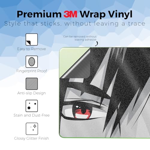Glossy Glitter Laptop Skin Compatible with Apple MacBook Neo - Mysterious Romance - Premium 3M Vinyl Protective Wrap Decal Cover - Easy to Apply | Crafted in the USA by MightySkins - color: Mysterious Romance, size: MacBook Neo Full Cover Skin, style: Glo