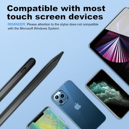 EFAITHFIX Stylus Pen for iPad Universal Touch Screens Pencil Compatible with iPhone/iPad pro/Mini/Air/Android/Microsoft/Surface All Touch Screen, Writing Drawing (Stylus Pen for Universal Screen) - color: Stylus Pen for Android Black