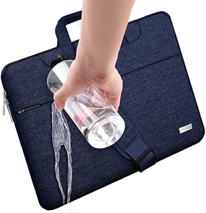 Hseok Laptop Shoulder Bag 15 15.6 16 Inch Briefcase,Compatible MacBook Pro/Neo 16",MacBook Air/Pro 15,XPS 15/16 and most 15.6-16 and Most 15-16 Notebooks,Spill-Resistant Handbag,Dark Blue - color: Dark Blue, size: 15-16 inch