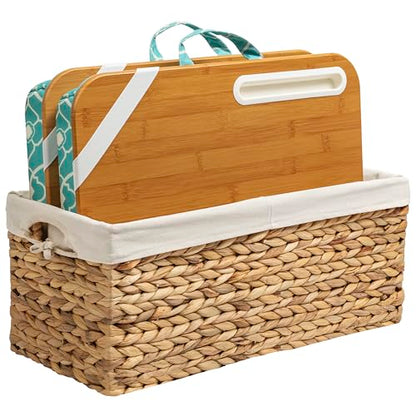 LAPGEAR Designer Lap Desk – Aqua Trellis, 2-Pack with Storage Basket - color: Aqua Trellis, size: 2-Pack Lap Desks + Basket