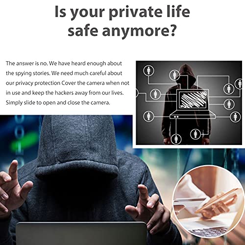 Webcam Cover,Camera Cover Compatible for Tesla Webcam, Laptop, Desktop, PC, Mac Book Pro, i Mac, Mac Mini, Computer, Smartphone,Protect Your Privacy and Security,Strong Adhesive