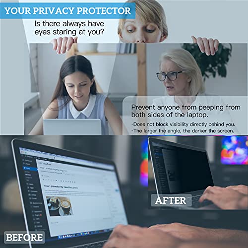 Laptop Privacy Screen 15.6 inch Privacy Screen Filter for Laptop 15.6" Asus/15.6" Acer/15.6HP/Dell/Toshiba 16:9, Anti-Spy,Anti-Glare Anti Blue Light-with Matte/Glossy surface
