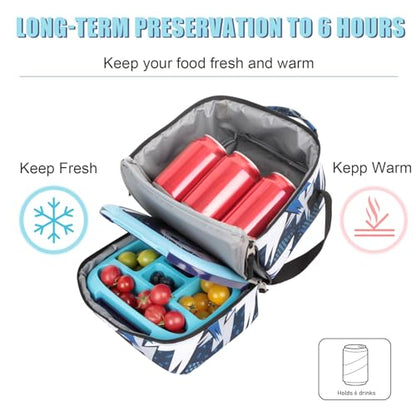 Tilami Rolling Backpack & Lunch bag for Kids 19 Inch Wheeled Bookbag for Boys & Girls for School & Travel,Arts Blue - color: Arts Blue