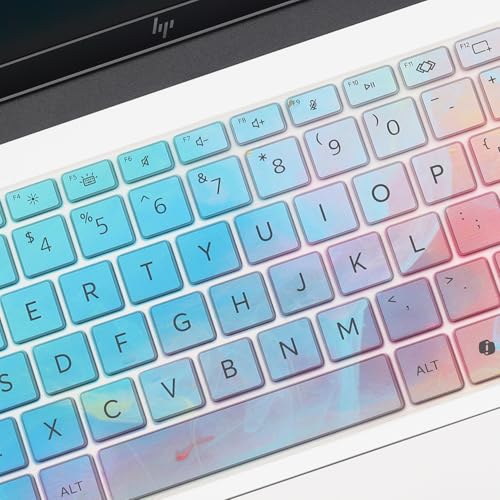 Stylish Colorful Keyboard Cover for 2026 2025 HP OmniBook 5 14 inch & OmniBook 7 14", OmniBook 5/7 14-fp0057nr 14-he0017nr 14t-hh000 14t-hk000 14z-hm000 14z-hn000 14-kf0712nr 14t-km000 14-fr0017nr - color: Colorful