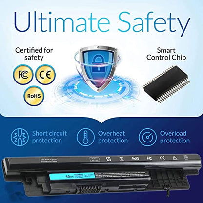 40Wh XCMRD 14.8V Battery for Dell laptop Inspiron 3521 15 3000 Series 15 3531 3537 5521 5537 3542 3543 3541 17 3721 3737 17R 5737 5721 14 3421 5421 3437 3443 Latitude 3440 3540 P28F P40F P26E T1G4M - size: XCMRD