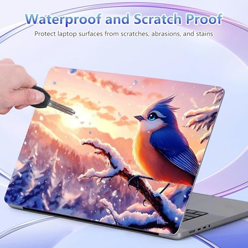 Laptop Skin Sticker Decal Cover,Beautiful Bird | DIGTIALL Universal Laptop Skin Sticker, Waterproof Removable Notebook Decal Protector Cover for 12 13 14 15 Inch Laptops - color: Beautiful Bird