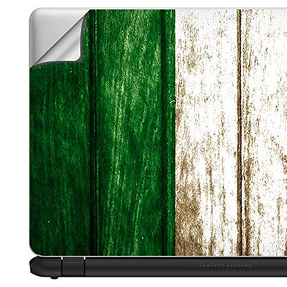 Flags | Custom Fit Made to Order Laptop Notebook Skin Vinyl Sticker Cover Decal Fits 13.3" 14" 15.6" 16" HP Lenovo Apple Mac Dell Compaq Acer Flag Italy Grunge Distressed Country - color: Style 18