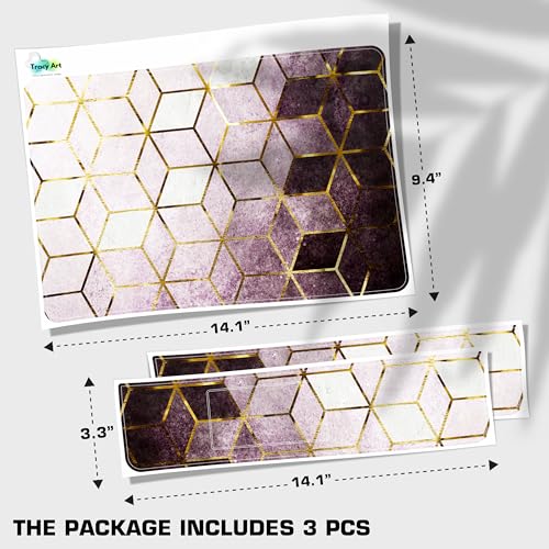 Laptop Skin Decal HP 15.6" - Marbling, Laptop Cover Sticker, No Cutting Required, No Bubble, Waterproof, Scratch Resistant - Including Wide Screen and Wrist Pad - size: 15.6 inch