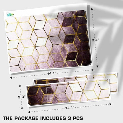 Laptop Skin Decal HP 15.6" - Marbling, Laptop Cover Sticker, No Cutting Required, No Bubble, Waterproof, Scratch Resistant - Including Wide Screen and Wrist Pad - size: 15.6 inch