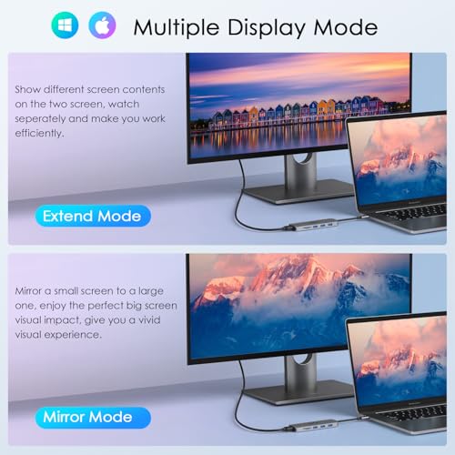 USB C Hub 10-in-1 with 4K HDMI Adapter, SD/TF Card Reader, 100W PD Charging, 2 USB 3.0 Ports, and 3 USB 2.0 Ports for MacBook Pro/Air, Dell XPS, Lenovo ThinkPad, etc. - style: 10-in-1-HDMI