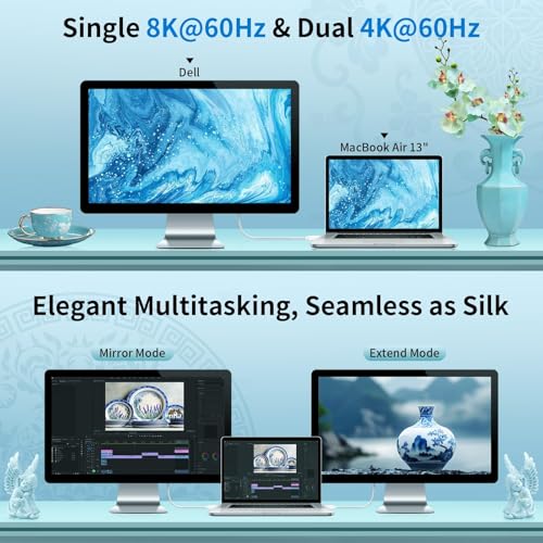 ZeroneTeck USB4 40Gbps Cable 3.3FT, Thunderbolt 4/3 Compatible, 8K Dual 4K Display, 240W PD Fast Charging USB C Woven Cord for iPhone 17/16/15 MacBook Apple Devices - size: 3.3FT