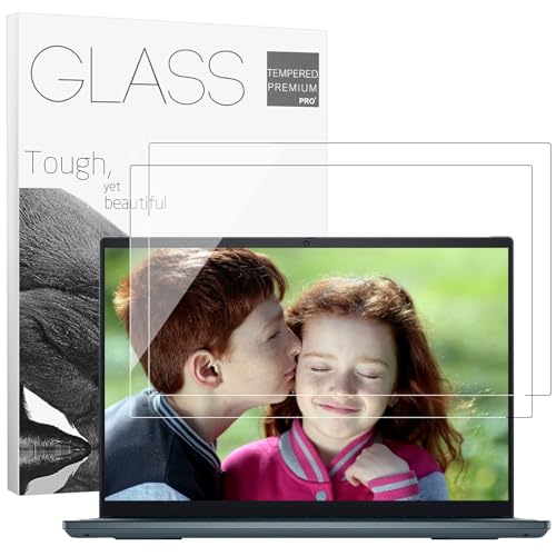 2Pack 14" Universal Laptop Screen Protector Tempered Glass Compatible with HP/Dell/Acer/ASUS/Samsung/Lenovo/MSI/Toshiba/LG/Razer Blade 16:9 Aspect Ratio Screen, Bubble Free,Anti Scratch Ultra-Clear | For HP/Dell/Acer/ASUS/Samsung/Lenovo/MSI/Toshiba/LG/Raz