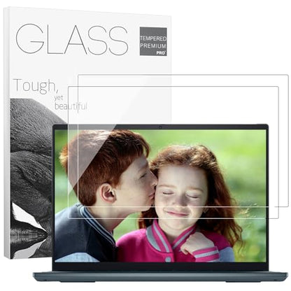 2Pack 15.6" Universal Laptop Screen Protector Tempered Glass Compatible with HP/Dell/Acer/ASUS/Samsung/Lenovo/MSI/Toshiba/LG/Razer Blade 16:9 Aspect Ratio Screen, Bubble Free,Anti Scratch Ultra-Clear | For HP/Dell/Acer/ASUS/Samsung/Lenovo/MSI/Toshiba/LG/R