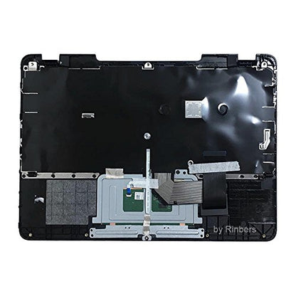 Laptop Upper Case Palmrest with Keyboard and Touchpad Assembly Replacement for Lenovo Chromebook 11 N23 80YS 5CB0N00717
