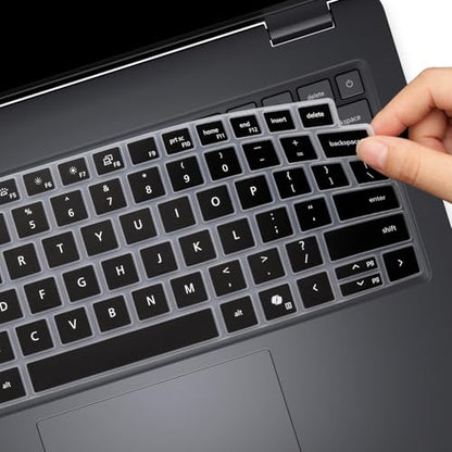 Keyboard Cover for Dell Pro 14 PC14250 PC14255, Dell Pro 14 Plus PB14250 PB14255 & DellPro Max 14 MC14250 14" (NOT FIT DellPro 14/Pro Max 14 Premium, Pro 3/5/7, Pro Education/Rugged/Essential 14) - color: Black