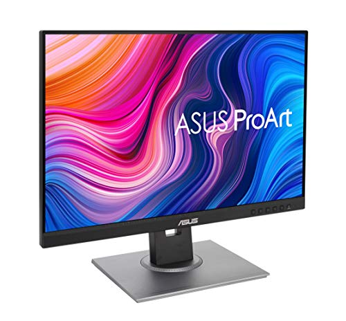 ASUS ProArt 24" Monitor - WUXGA (1920 x 1200), 16:10 Monitor, 100% sRGB/Rec.709 ΔE < 2, IPS, DisplayPort, HDMI, Calman Verified, Anti-Glare, Tilt, Pivot, Swivel, Height Adjustable - PA248QV - style: 24.1" 16:10 DP 100% sRGB
