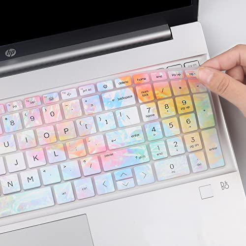 Keyboard Cover for 15.6 HP Laptop/HP Pavilion 15-eg 15-er 15-eh 15-er 15t-eg300/eg100/eg200 15-er1000 15-er1025od 15-er1047nr 15-eg3053cl 15-eg3055cl 15-eg0025nr eg3097nr eg1053cl eg3071cl 15-eh1052wm - color: Colors