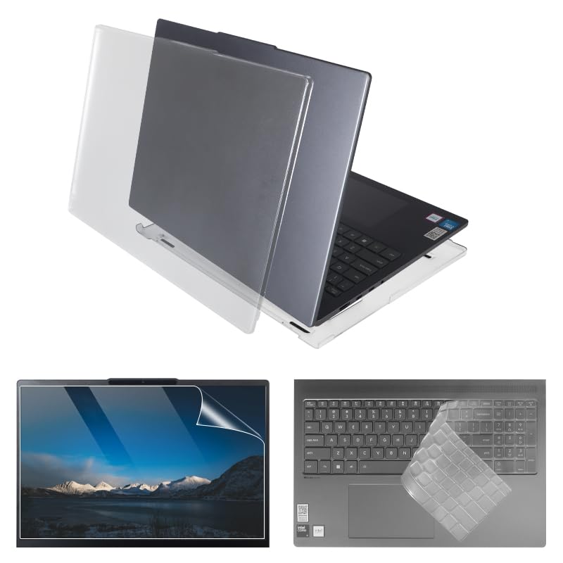 Laptop Case Set for 2026/2025 IdeaPad Slim 5a / 5i (16'', Gen 10/11) Scratch-Resistant & Drop-Resistant Hard Shell Frosted Transparent Protective Cover + Keyboard Cover + Screen Film