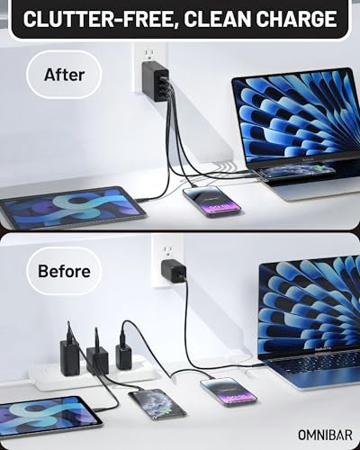 140W USB C Charger Block, 100W GaN Fast Charging Laptop Charger, 4-Port Compact USB C Wall Charger Power Adapter for MacBook Air/Pro, Dell XPS, iPad, iPhone 17/16/15, Samsung Galaxy S25/S24 - color: 140W Black