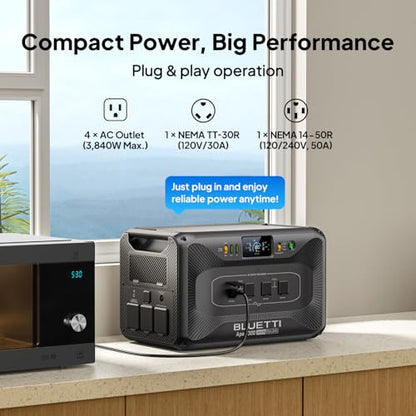 BLUETTI Apex 300 Portable Power Station & B500K Expansion Battery 7884.8Wh | Power Station LFP Backup with 6 3840W AC Outlets (7680W Surge), 120V/240V Dual Voltage Output, for Home, RV and Emergencies - style: BLUETTI Apex 300+B500K