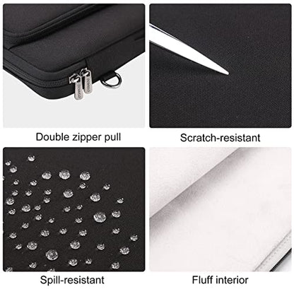 DOMISO 15.6 inch Laptop Case Sleeve Protective Cover Compatible with MacBook Pro 16 M4 M3 M2/Pro Max,15.6-16 inch HP Dell ASUS Lenovo Chromebook,Waterproof Computer Bag with Shoulder Strap,Black - color: Black, size: 15.6 inch