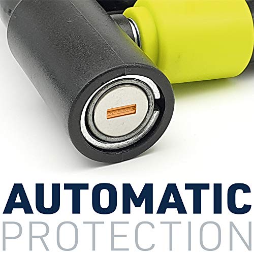 Urban UR5100 Phyton Cable Lock, Reinforced Steel Cable with Very Flexible Articulated Shielding, High Security Lock, Anti Theft Armored Cable for Motorcycle, Electric Bicycle, Scooter, 100cm/3,3ft