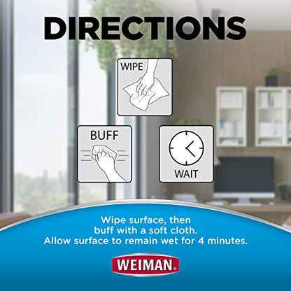 Weiman Electronics & Screen Disinfecting Wipes - Safely Clean and Disinfect Your Phone, Laptop, Keyboard, Tablets, Lens, Wipe, Glasses Cleaner, 30 Count, 2 Pack with MicroFiber Towel - size: 30 Count (Pack of 2)