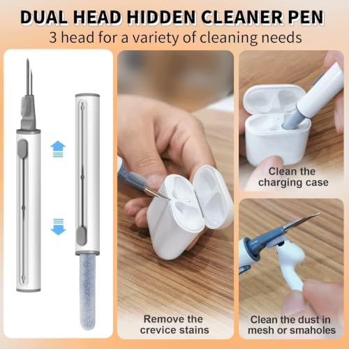 MOLOPPO Cleaning Putty, Cleaner Kit for Airpods, Phone Cleaning Kit, White | Remove Ear Wax & Dirt & Gunk from Device's Small Crevices, for Airpods Charging Case/Headphones/Electronics - color: B2-White