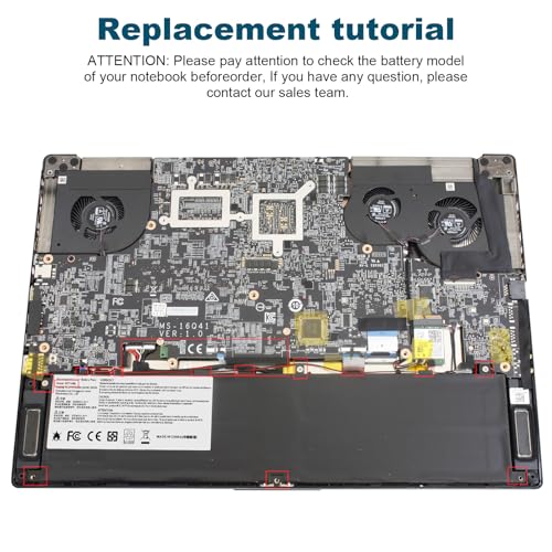 TREE.NB BTY-M6L Laptop Battery Replacement for MSI GS65 Stealth Thin for MSL GS75 Stealth Thin for MSI GS60 6QE-054US Series for MSI P65 Creator 8RD-021 8SF 9SE Series - size: 13.19x3.23x0.28inch BTY-M6L