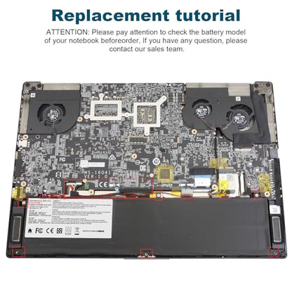 TREE.NB BTY-M6L Laptop Battery Replacement for MSI GS65 Stealth Thin for MSL GS75 Stealth Thin for MSI GS60 6QE-054US Series for MSI P65 Creator 8RD-021 8SF 9SE Series - size: 13.19x3.23x0.28inch BTY-M6L
