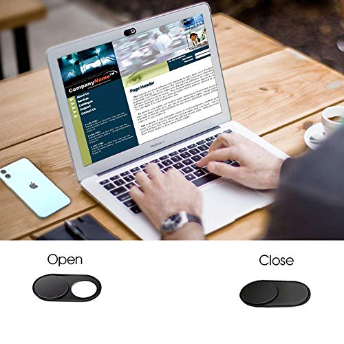 Nertpow Webcam Cover Laptop Camera Covers Metal Slide for Laptop Computer Phone Camera Privacy Covers Metal Ultra Thin 3 Pack