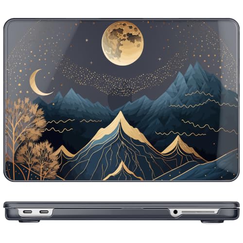 May Chen Compatible with MacBook Neo 13 inch Case 2026 Model A3404, Plastic Hard Shell,Keyboard Cover,Screen Protector,Dust Plug, for MacBook Neo 13" with A18 Pro Chip, Starry Mountain - color: Starry Mountain