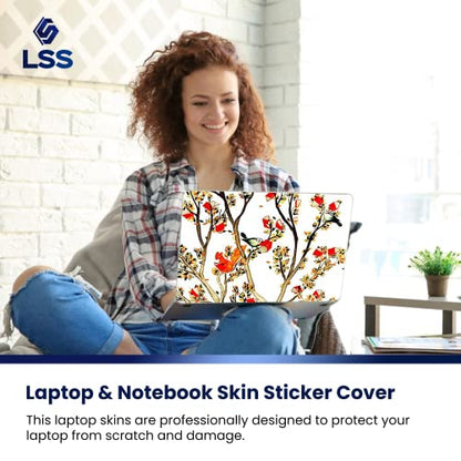 LSS 15 15.6 Inches Laptop Notebook Skin Sticker with 2 Wrist Pads - Reusable Cover Protector Vinyl Sticker Cover Decal, 13" - 16" HP Apple Asus Acer Samsung - Birds and Animal - color: Birds and Animal, size: 13" - 16"