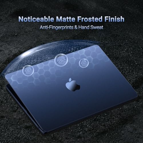 MOSISO Compatible with MacBook Air 15 inch Case M5 M4 M3 M2, Midnight Clear | Ultra Thin Hard Case,Precision Color & Anti-Fingerprint -Compatible with MacBook Air 15.3 inch A3241 A3114 A2941 2026-2023 - color: Midnight Clear