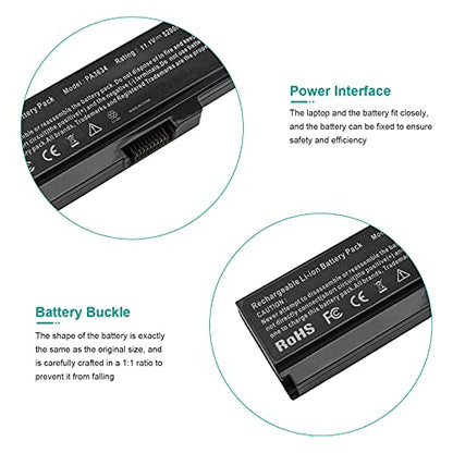 PA3634U-1BAS Laptop Battery for Toshiba Satellite A665 C655 L645 L645D L650 L650D L655 L655D L670 L675 M300 M301 M305 M505 U405, p/n PABAS228 PA3634U-1BRS PA3635U-1BAM PA3636U-1BRS PA3635U-1BRM - size: 6 Cell PA3634U-1BAS