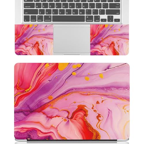 Universal Laptop Skin Sticker Decal for 11.6”12" 13" 13.3" 14" 15" 15.4" 15.6" Reusable Waterproof Scratch-Scratch Resistant Protective Vinyl Laptop Notebook Skin Stickers - Pink Marble - color: Pink Marble