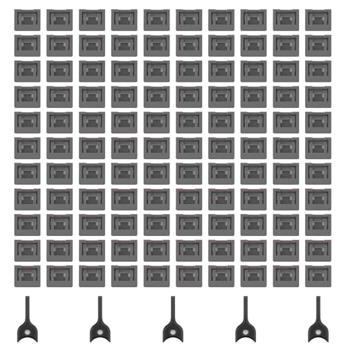 100-Pack USB-A Port Locks with 5 Keys,Laptop Security Locks for Physical Security and Malware Protection, Removable USB-A Port Locks for PC Laptops,Protecting Data and Information Security (Black) - color: Black, size: 100+5