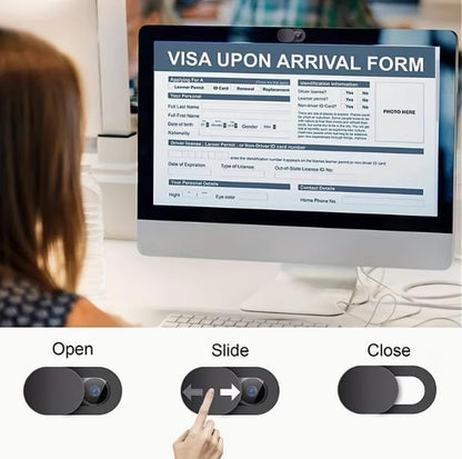 15Pcs Camera Privacy Cover Slider, Webcam Lens Protector for Laptop, PC, Tablet, Phone, Anti‑Peeping Slide Blocker for Privacy Security - size: 15Pcs
