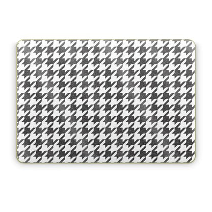 Glossy Glitter Laptop Skin Compatible with Apple MacBook Neo - Houndstooth - Premium 3M Vinyl Protective Wrap Decal Cover - Easy to Apply | Crafted in the USA by MightySkins - color: Houndstooth, size: MacBook Neo Full Cover Skin, style: Glossy Glitter Fi