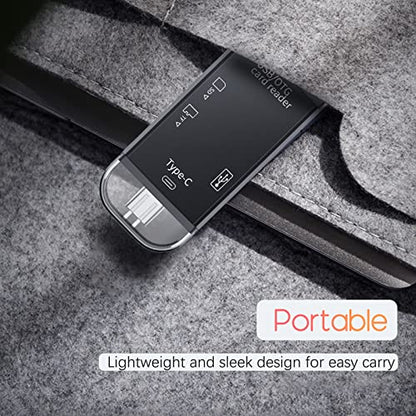 Micro SD Reader for Android Phone, USB-C SD Card Reader for Camera, USB Card Read for PC Macbook and Laptop