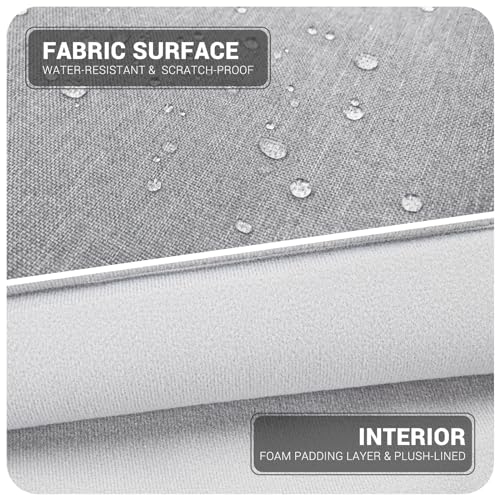 15.6-16 Inch Laptop Sleeve Shoulder Bag Notebook Chromebook Computer Carrying Case Compatible with 15.6 inch Acer Asus Dell HP Thinkpad, Gray - color: Gray, size: 15.6"-16"